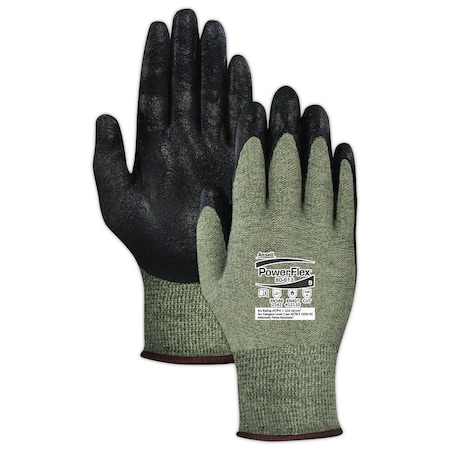 Ansell Powerflex 80-813 Kevlar Glove W/Black Proprietary Soft Palm Coating, 11 206493